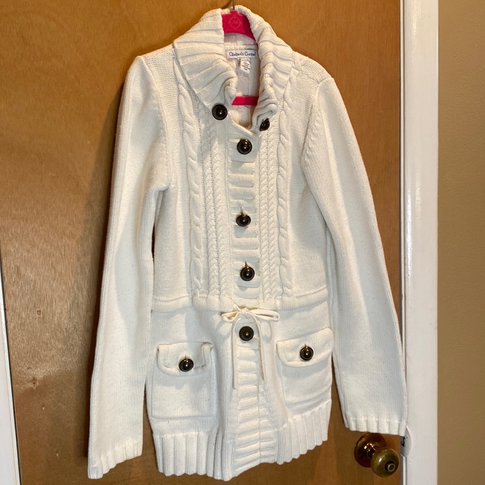 Girls cream cardigan 10/12 Chelsea’s corner